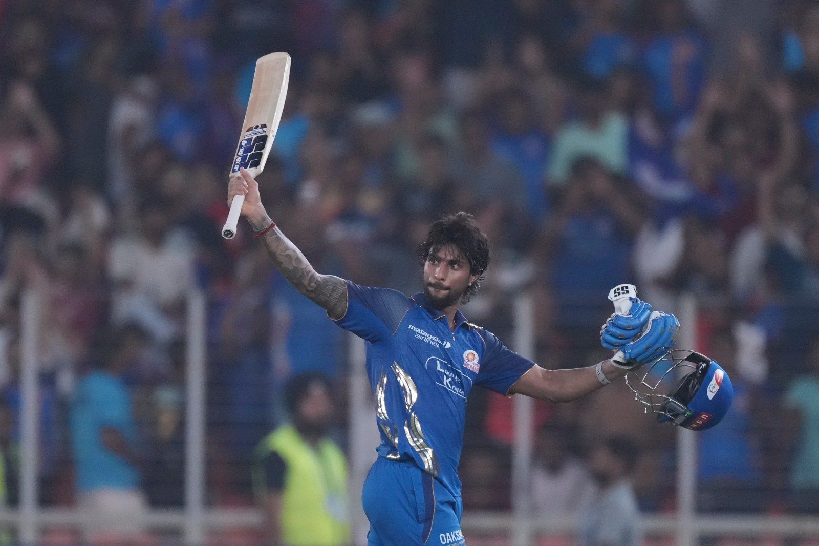 Tilak Varma's unbeaten 101 leads Mumbai Indians to crushing 99-run win over Gujarat Titans