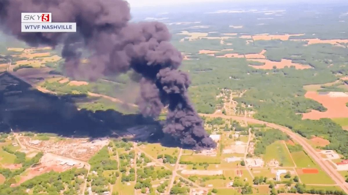 Massive Fire at Tennessee Plastics Plant Burns for Over 24 Hours, Crews Nearing Extinguishment