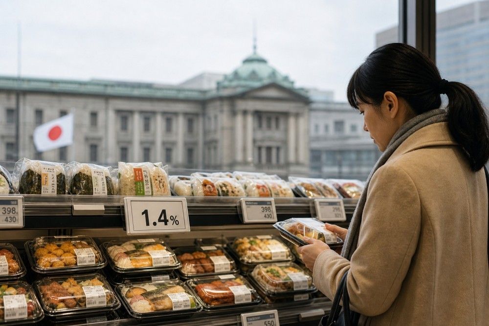 Japan's April Core Inflation Eases to 1.4%, Still BOJ Rate Hike Looms Amid Energy Concerns