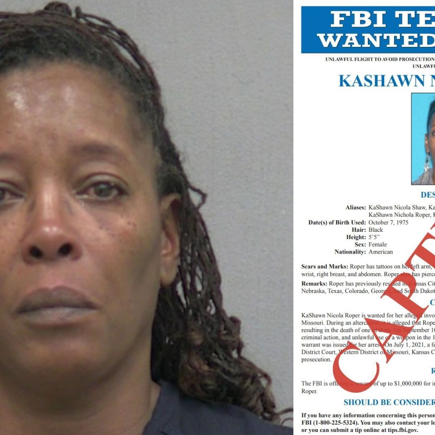 Woman Accused of 2020 Fatal Shooting Arrested Day After Being Added to FBI Most-Wanted List