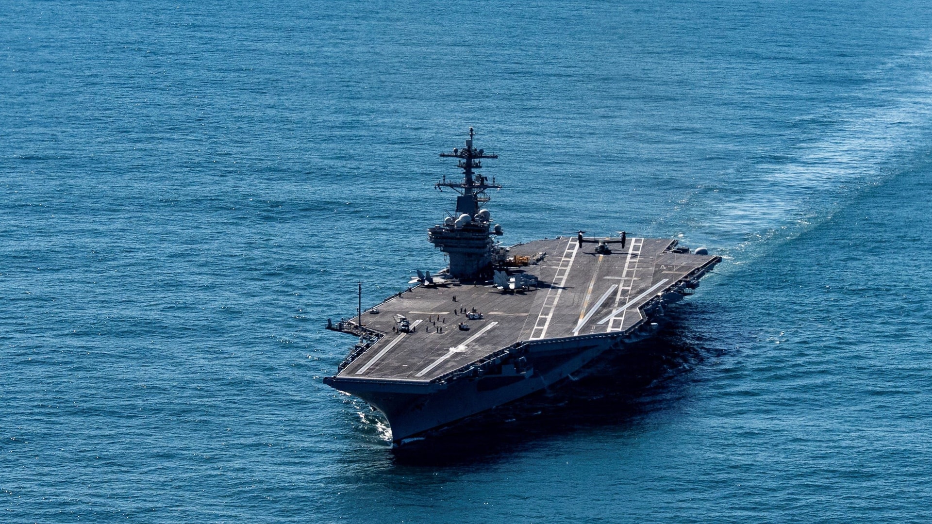 Navy conducts intensive search for missing aircrew after helicopter emergency landing in Arabian Sea