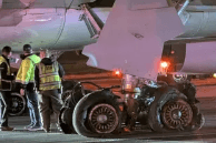 Air Canada Express aircraft collides with fire truck while taxiing at LaGuardia Airport, causing ground stop