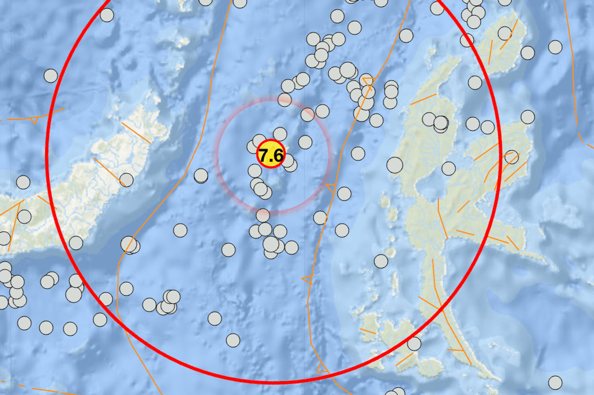 Magnitude 7.8 earthquake near Ternate triggers tsunami warnings for Indonesia, Philippines, and Malaysia