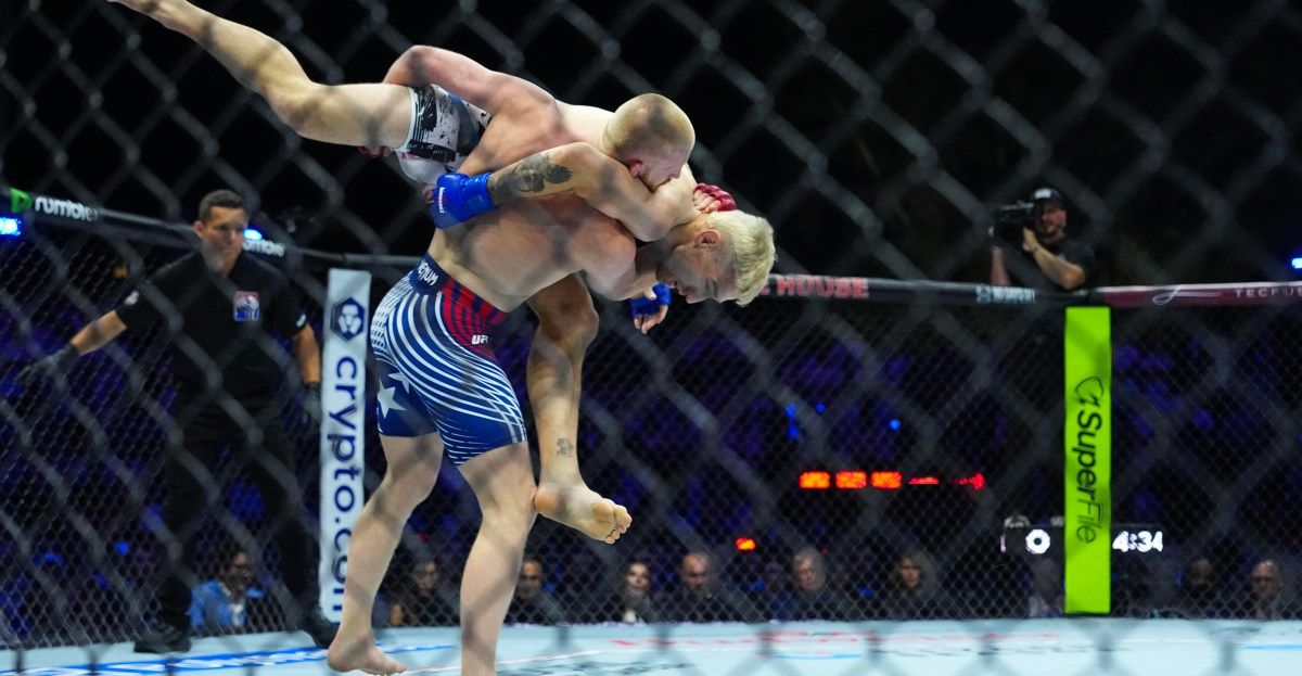 Bo Nickal delivers dominant first-round TKO over Kyle Daukaus at UFC Freedom 250 White House.