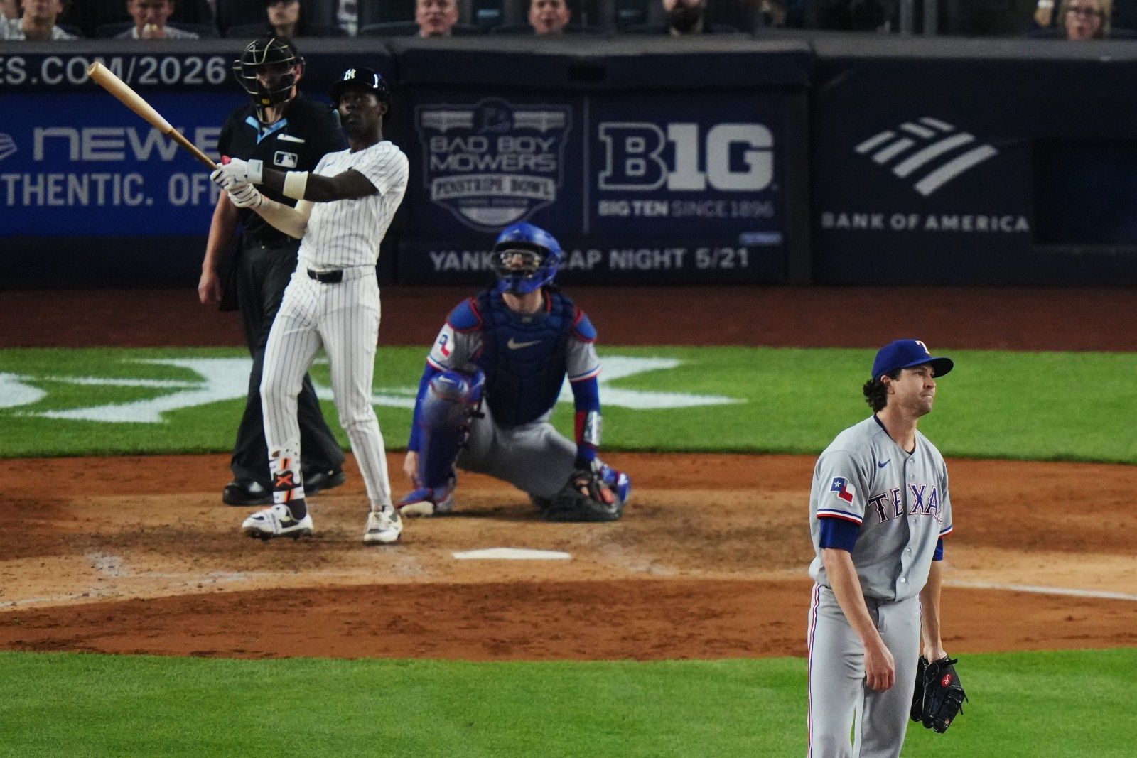 Yankees Extend Winning Streak to Five, Defeat Rangers 7-4 Behind Chisholm Jr. Homer