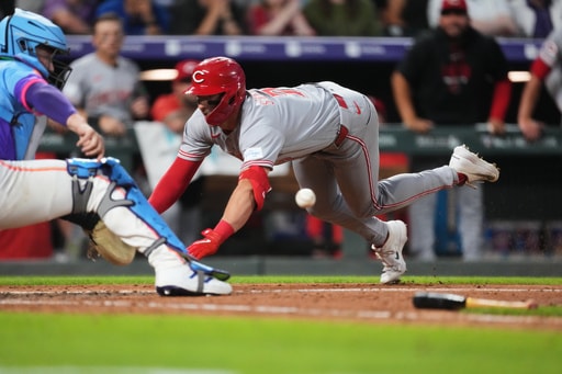 Spencer Steer Hits Two Homers, Including Inside-the-Park Shot, as Reds Top Rockies 7-2