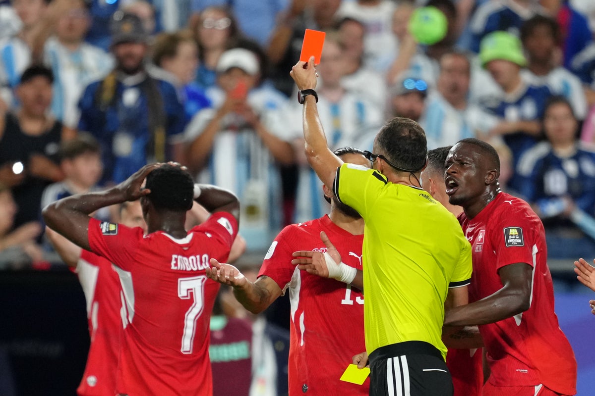 Embolo Receives Red Card for Simulation After VAR Review, Crippling Switzerland's World Cup Bid