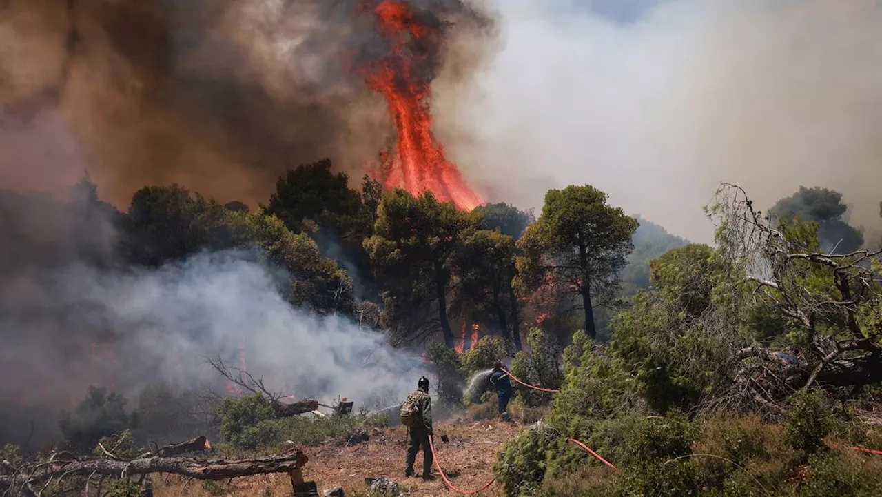 Greece Battles Devastating Wildfires: Death Toll Rises, Evacuations Continue Amid Challenging Winds.