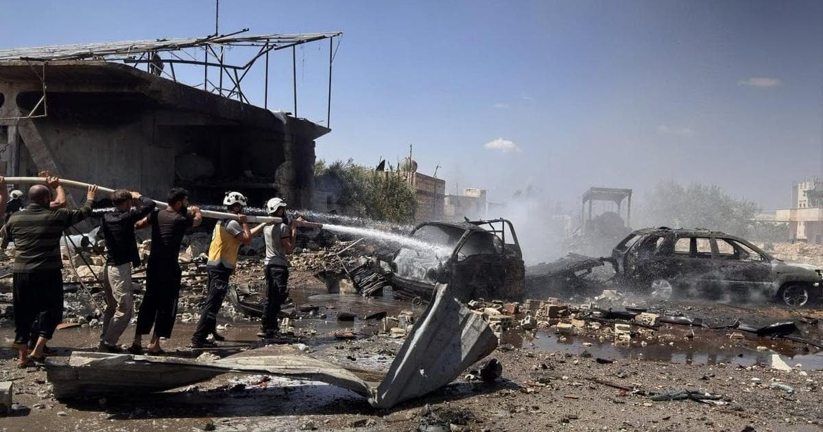 Ammunition-Laden Vehicle Explosion in Syrian Town Kills Five and Injures Eight