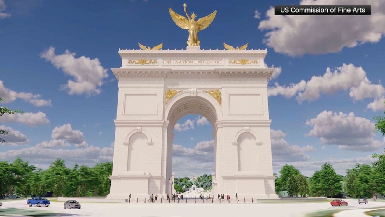 Trump Announces Plans for Military Complex Inside DC Triumphal Arch Near Arlington