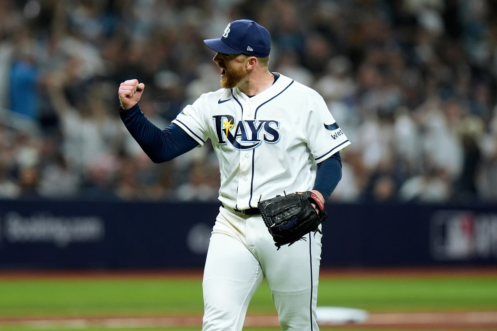 Drew Rasmussen flirts with a no-hitter as Tampa Bay blanks Yankees in ALDS opener
