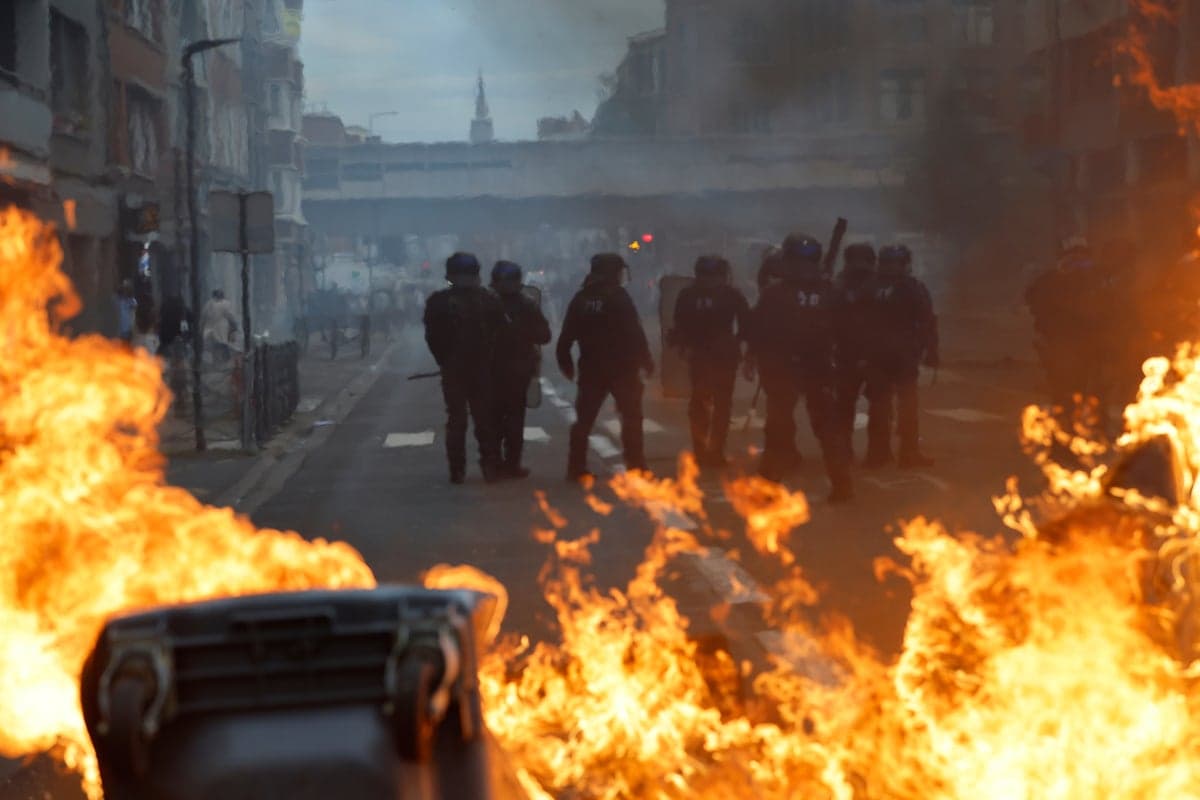 Student protests across France result in two thousand arrests and multiple school fires.